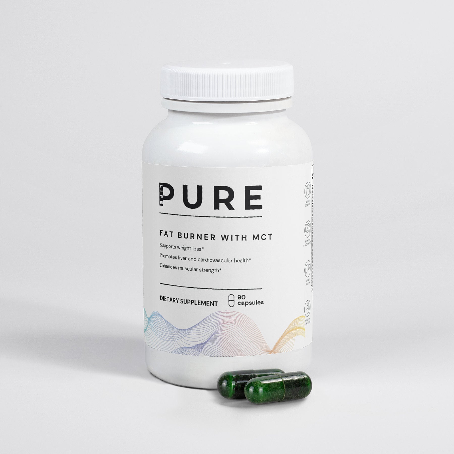 PURE LIFE Fat Burner with MCT - 90 capsules