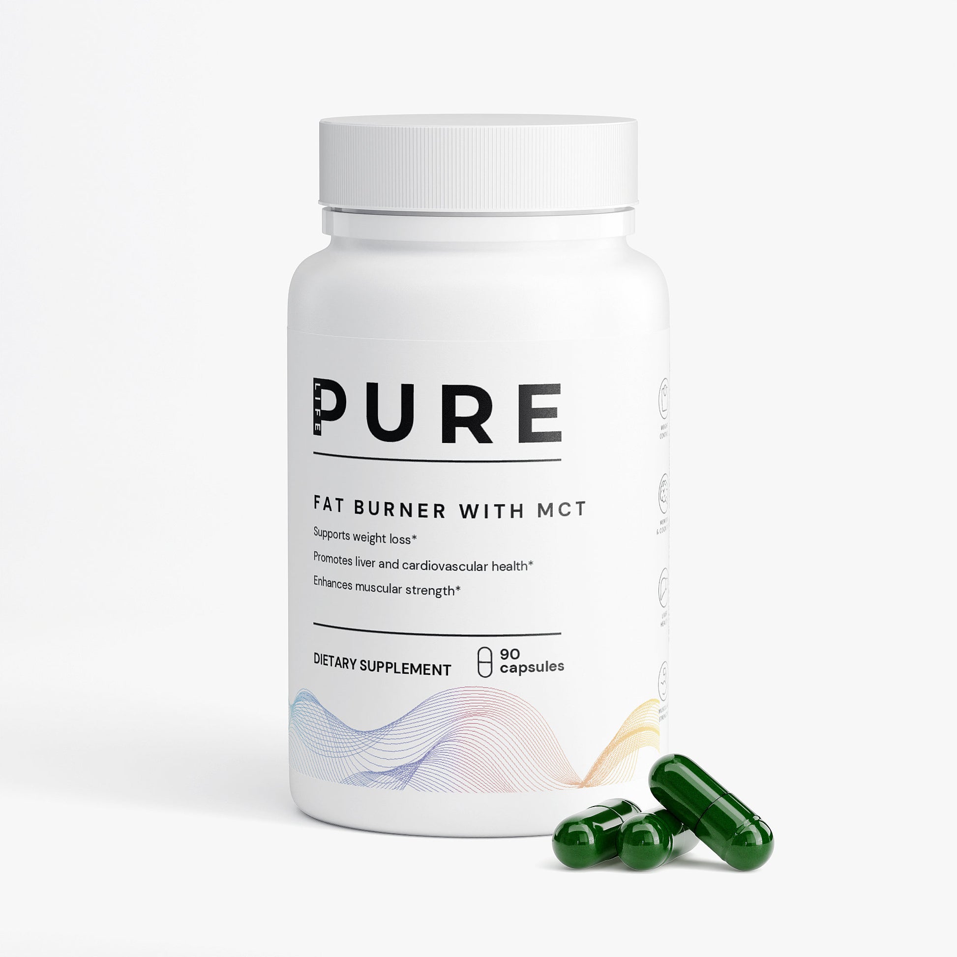 PURE LIFE Fat Burner with MCT - 90 capsules