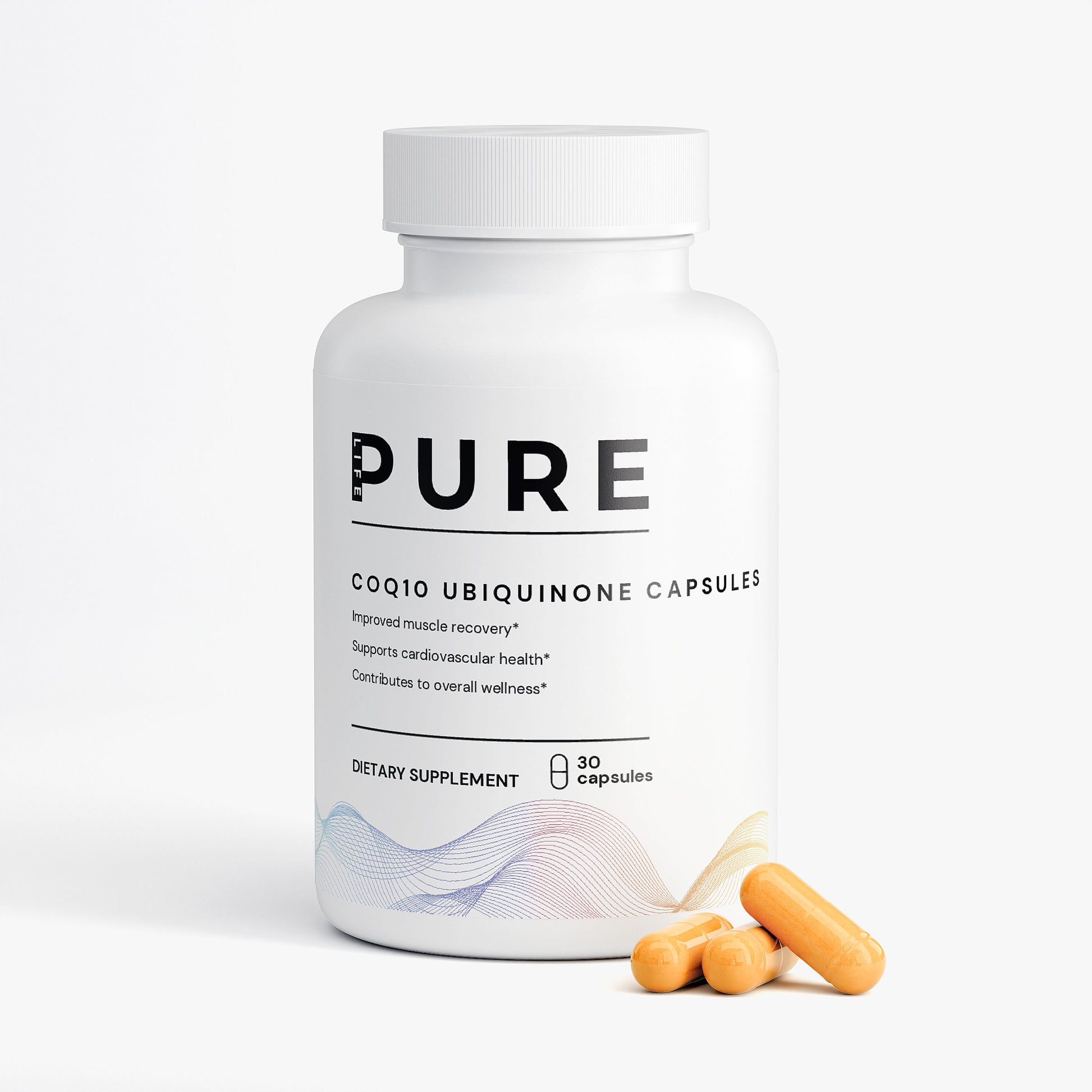 PURE LIFE CoQ10 Ubiquinone Capsules – 30 Capsules