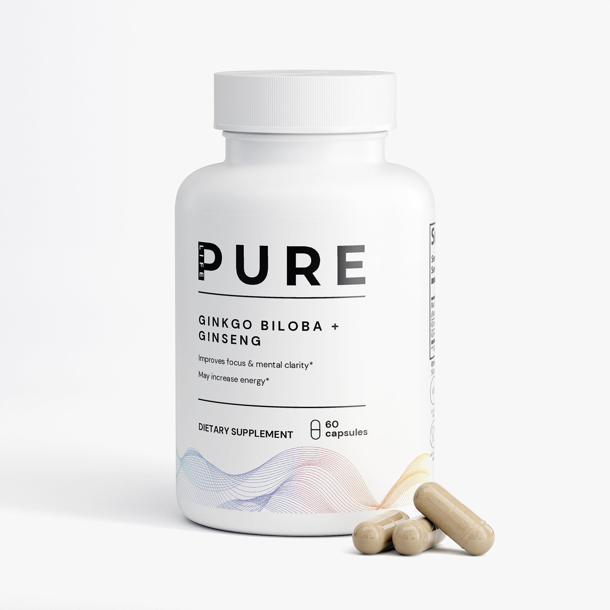 PURE LIFE Ginkgo Biloba + Ginseng Capsules