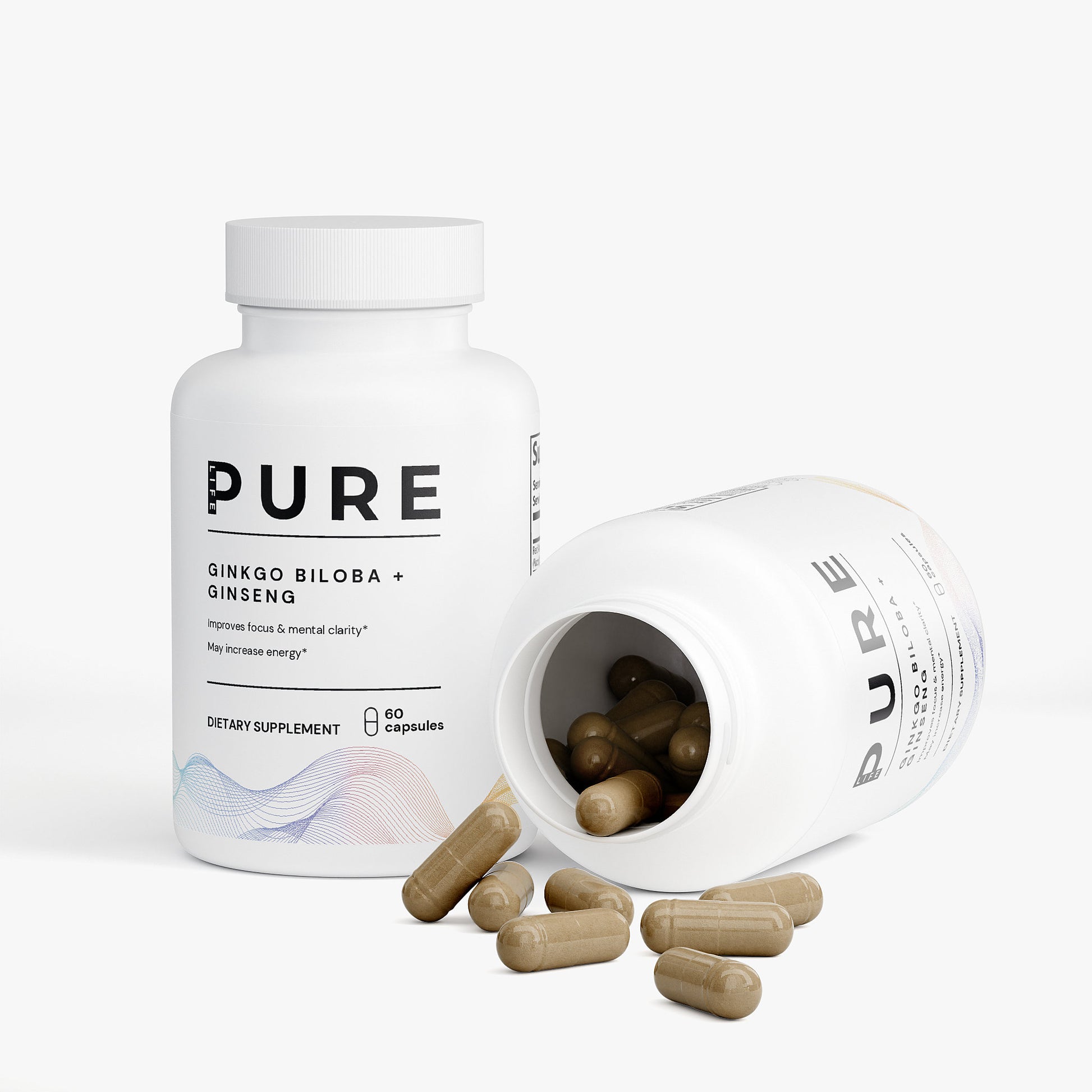 PURE LIFE Ginkgo Biloba + Ginseng Capsules