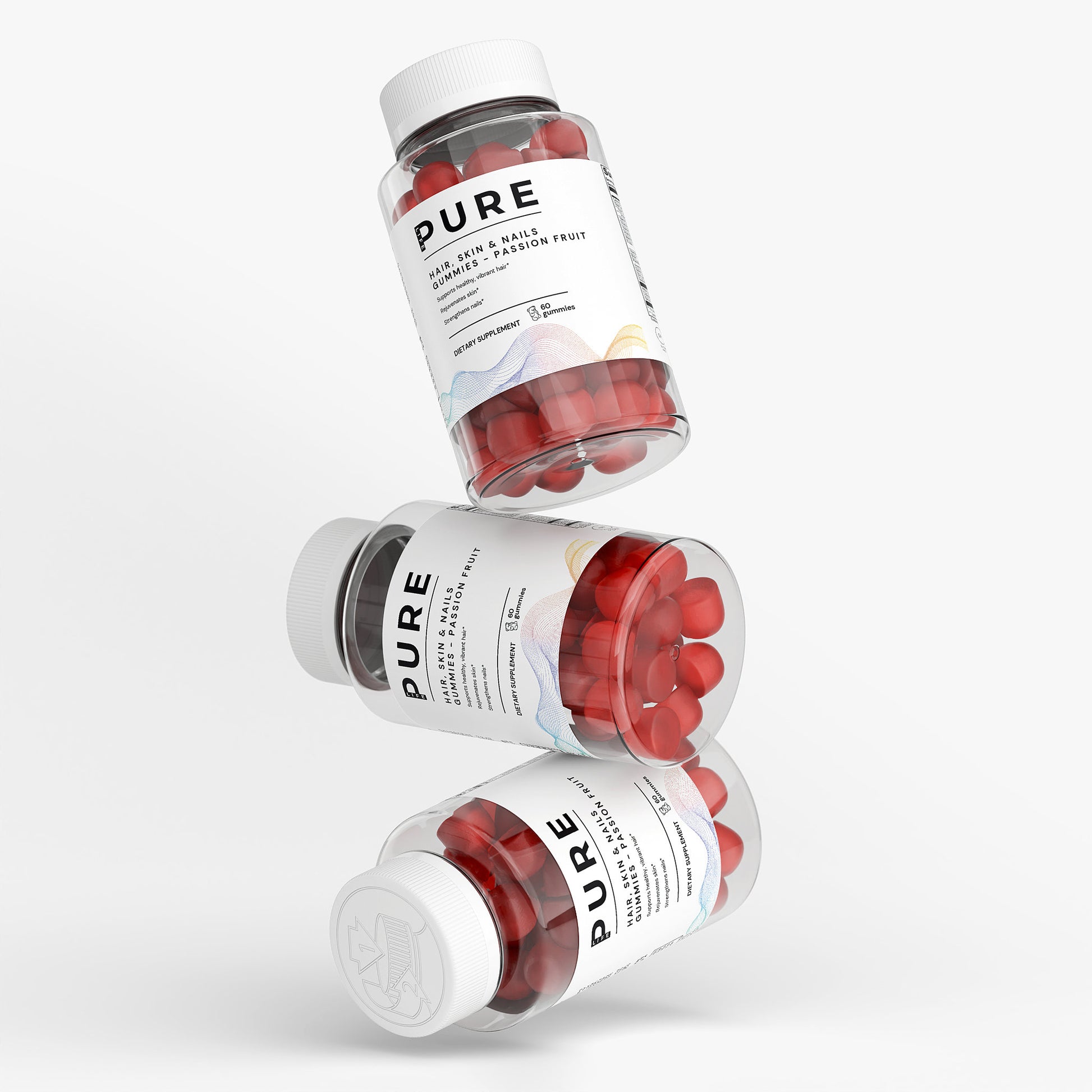 PURE LIFE Hair, Skin & Nails Gummies - Passion Fruit
