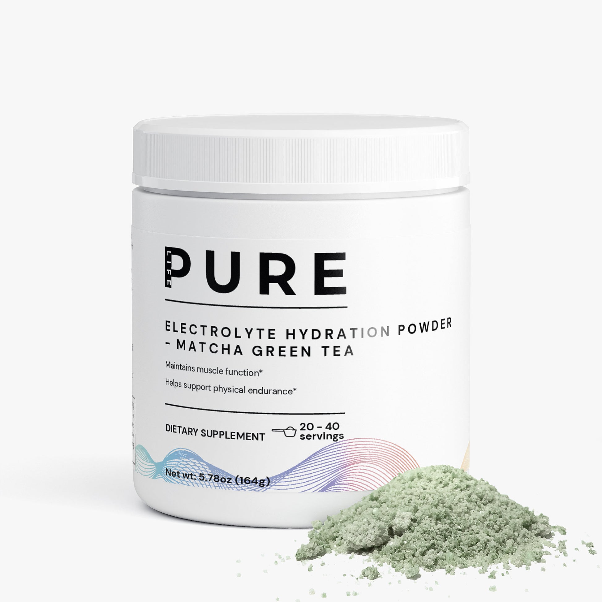PURE LIFE Electrolyte Hydration Powder - (Matcha Green Tea)