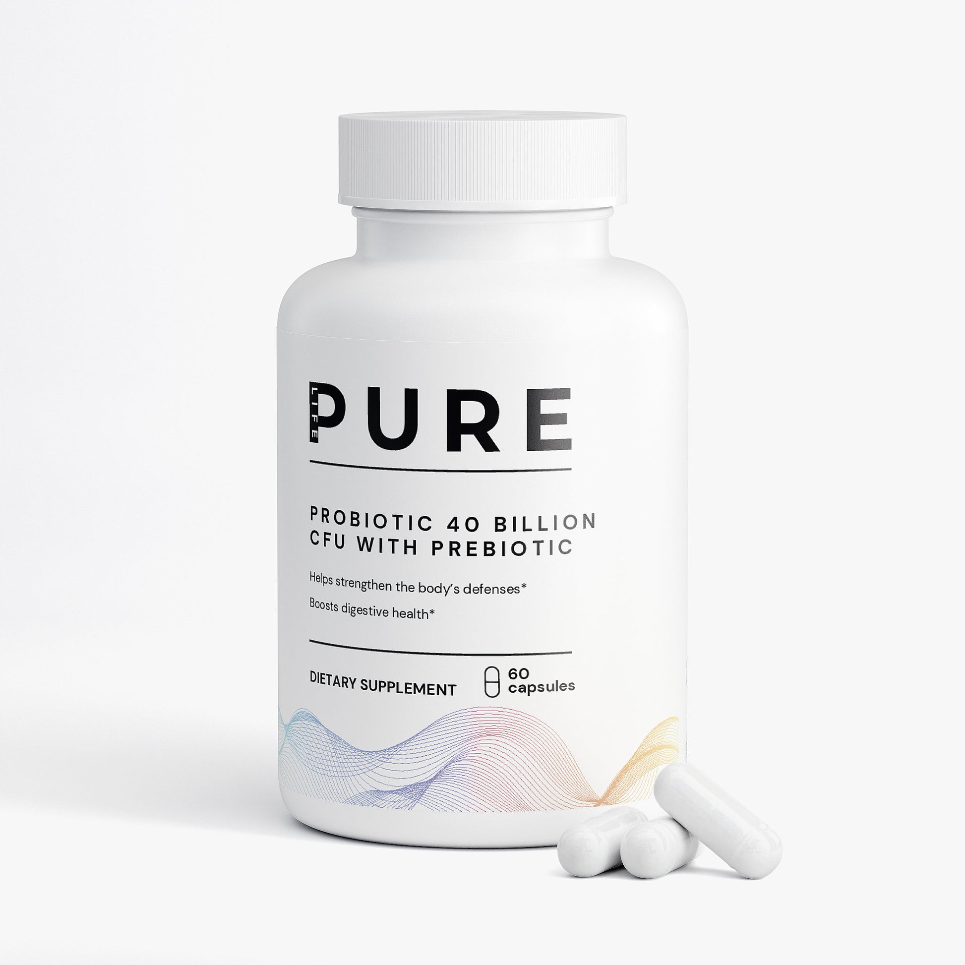 PURE LIFE Probiotic 40 Billion CFU with Prebiotics