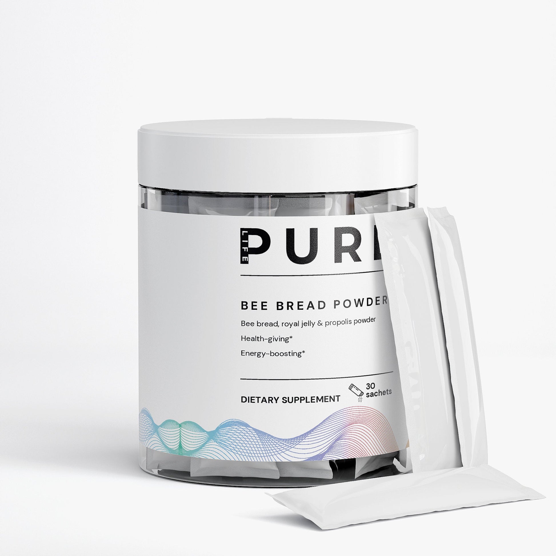 PURE LIFE Bee Bread Powder - 30 sachets - Natural Extracts - PURE LIFE