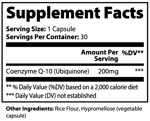 PURE LIFE CoQ10 Ubiquinone Capsules – 30 Capsules - Specialty Supplements - PURE LIFE