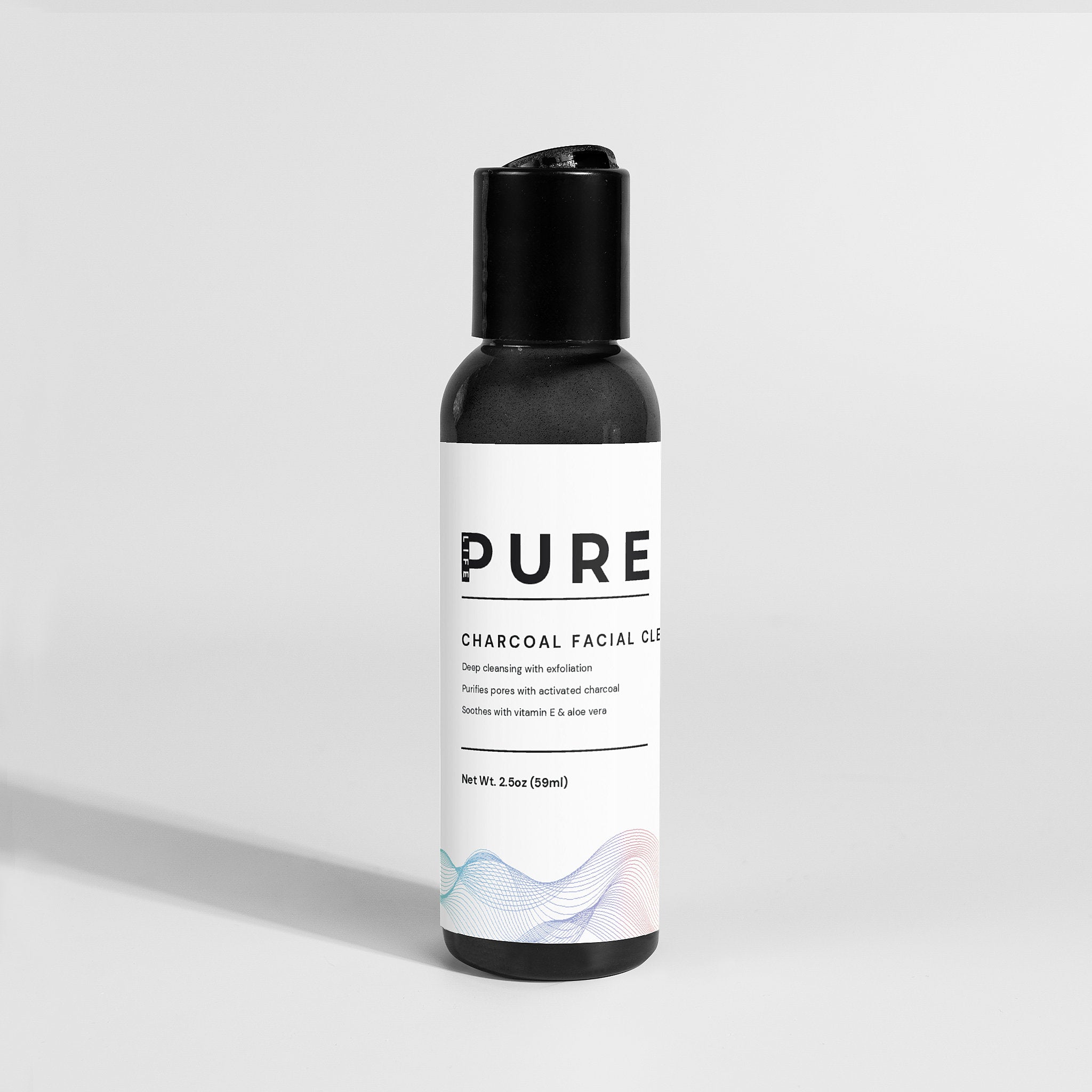PURE LIFE Charcoal Facial Cleanser - 2.5 oz