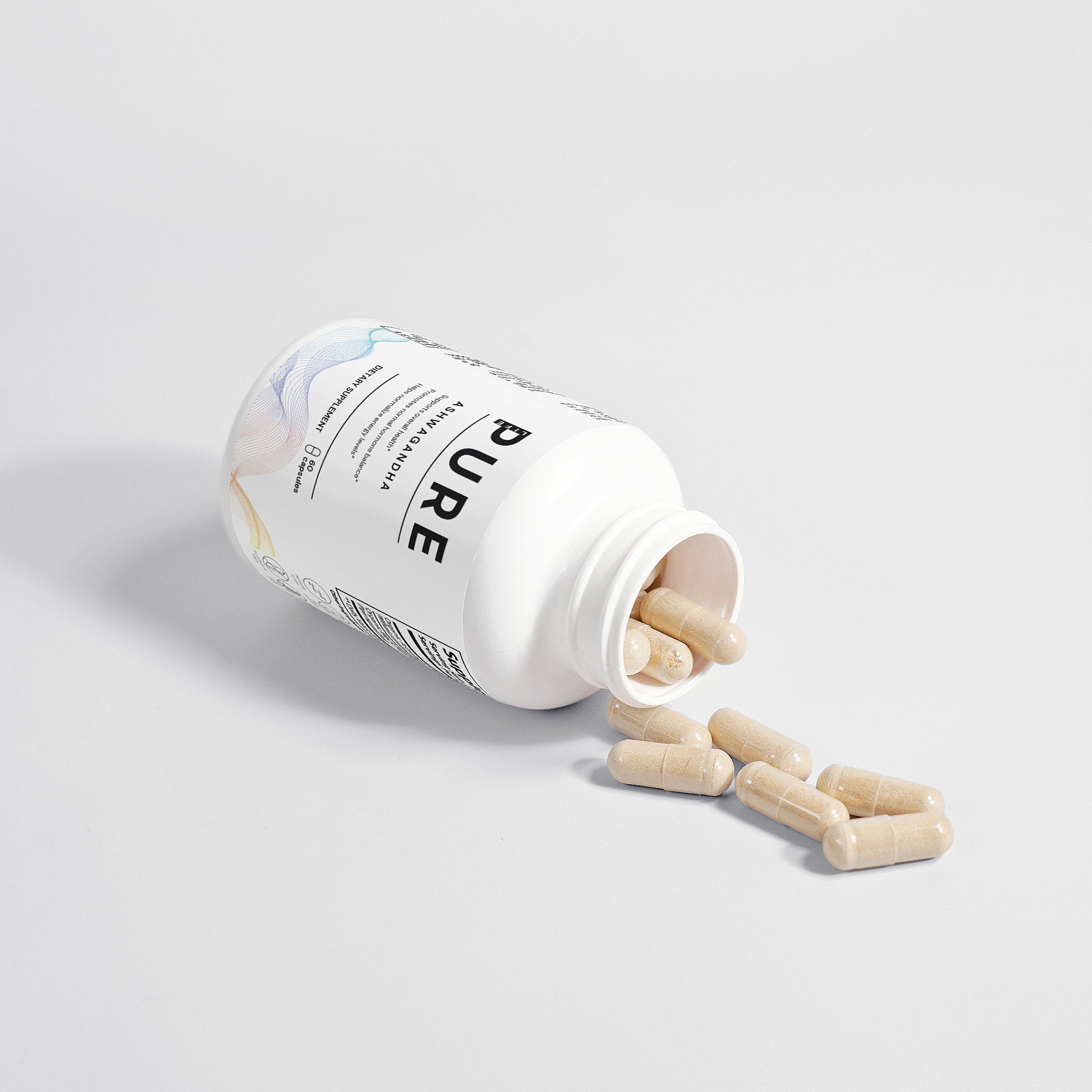 PURE LIFE Ashwagandha – 60 Vegan Capsules