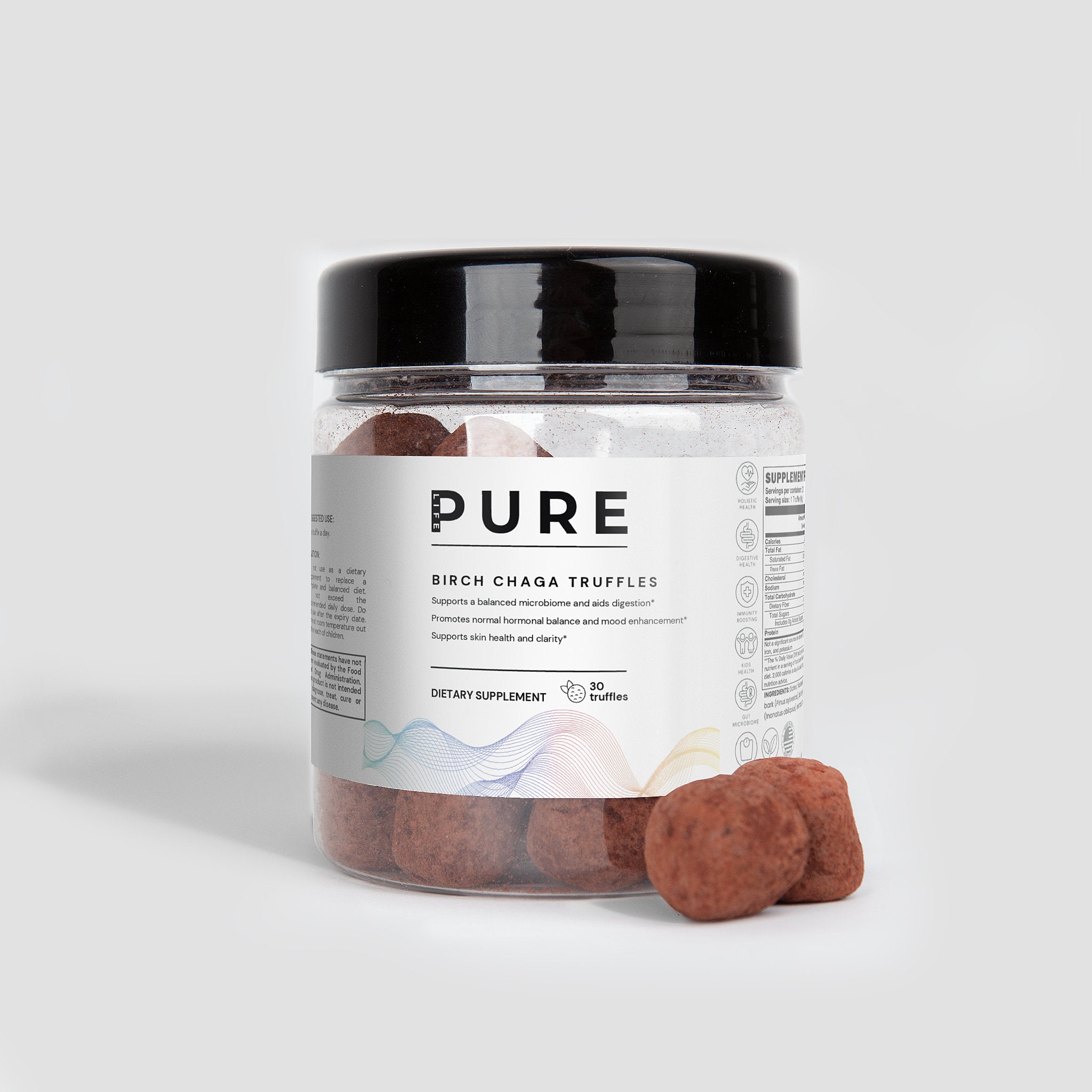 PURE LIFE Birch Chaga Truffles – 30 Truffles