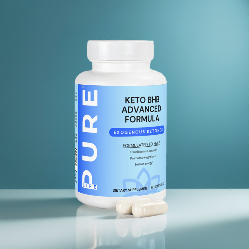 PURE LIFE Keto BHB Advanced Formula (Exogenous Ketones) - 60 Capsules