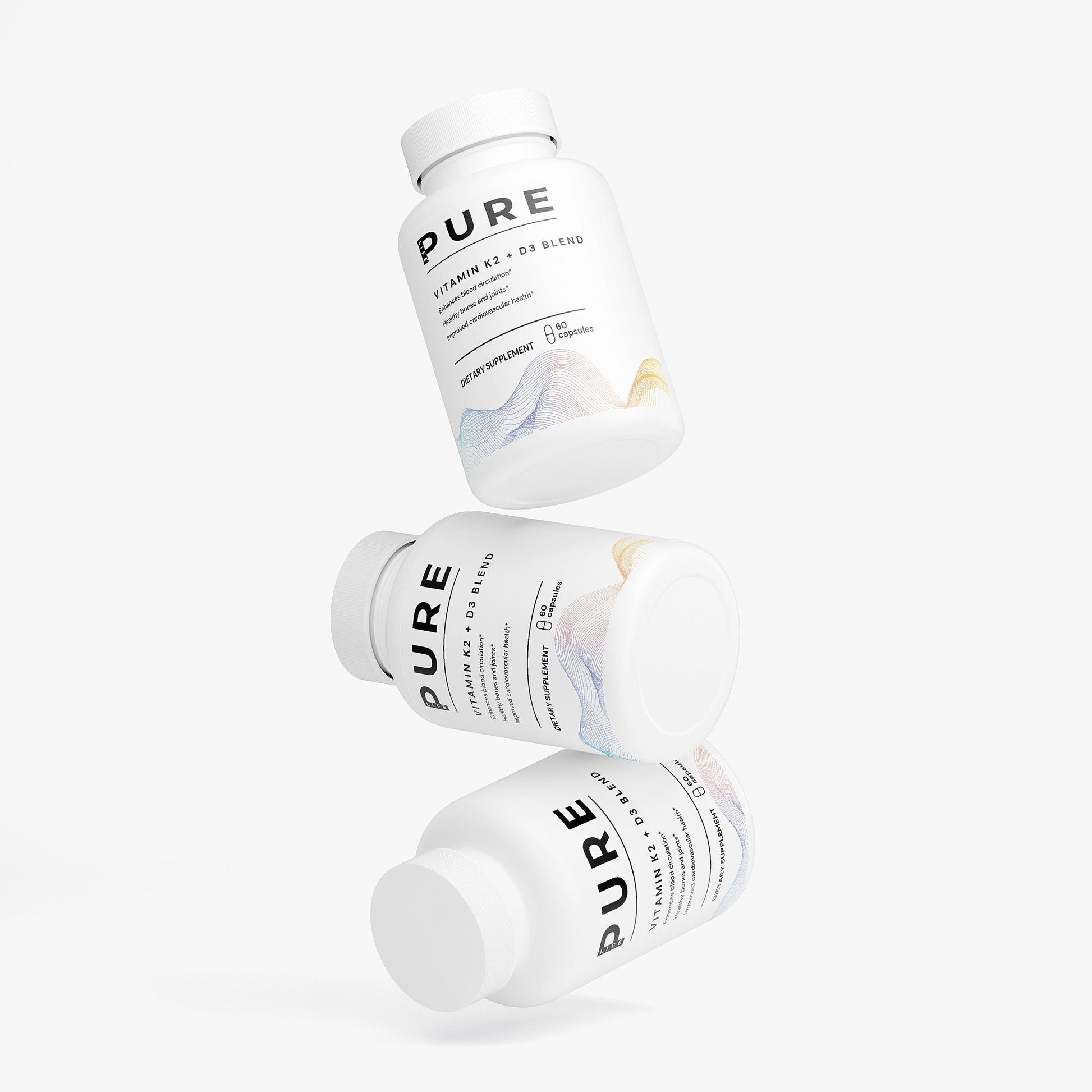 PURE LIFE Vitamin K2 + D3 Blend - 60 Capsules - Specialty Supplements - PURE LIFE